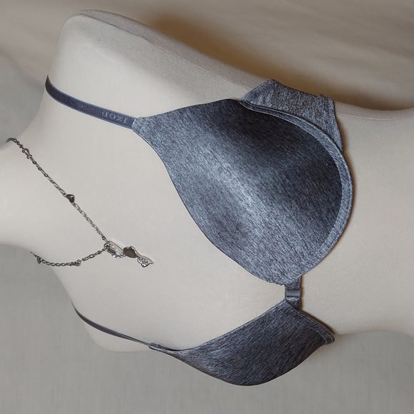 Isod Gray Racer-back Bra - Picture 3 of 9